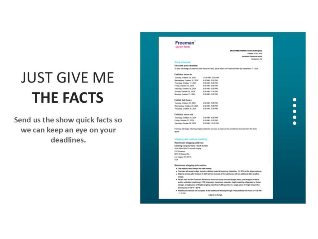 Inside Track Trade Show Flooring School - quick facts - blog crop