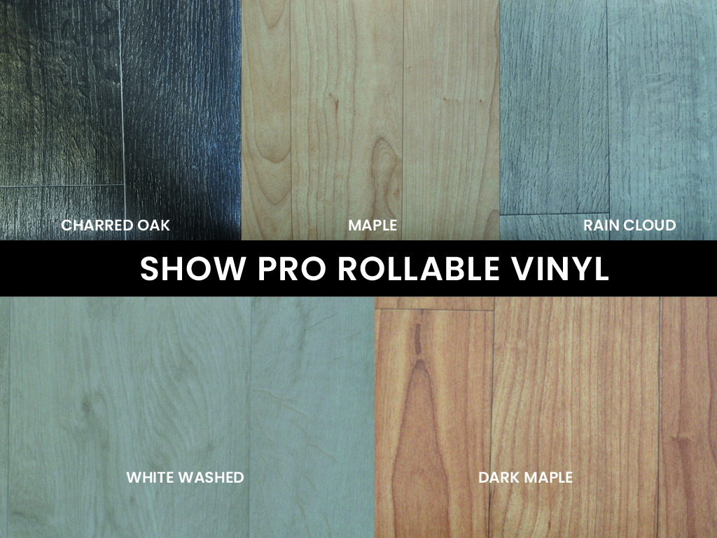 The Inside Track trade show flooring new styles show pro rollable vinyl