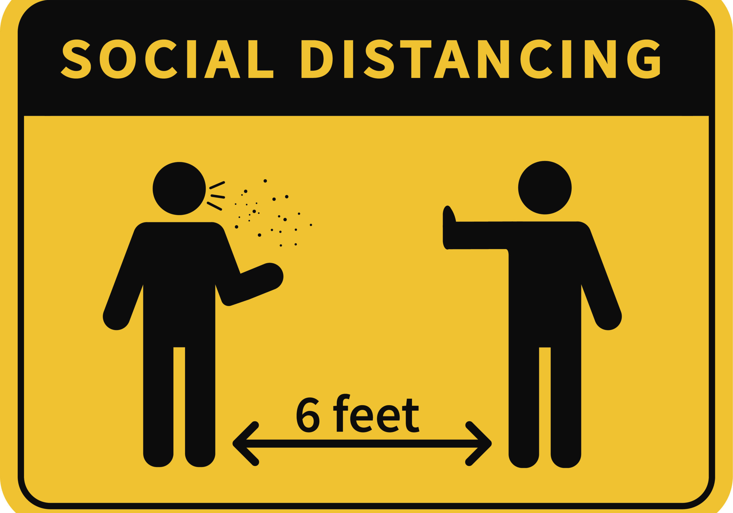 Long Lasting Social Distancing Signs | Social Distancing Floor Decals | The Inside Track